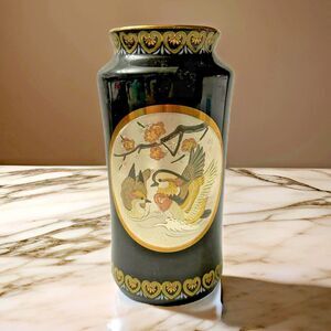 Japanese Chokin Vase 24Kt. Gold 6 inches Tall
